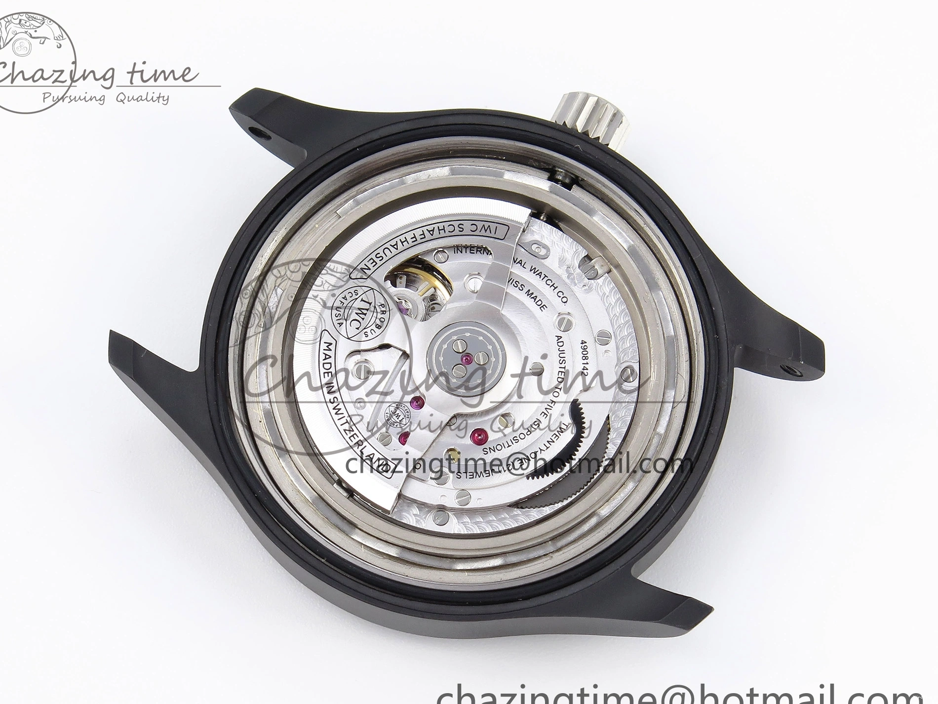 MIROTIME 0519 Mark XVIII Top Gun “SFTI” Black Ceramic IW324712 ZF 1:1 Best Edition on Green Nylon Strap A Tailored 7025